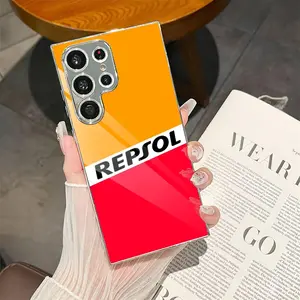 PIKPAKA Fashion R-RepsolS Phone Case  Electroplated Metal Frame Case for Samsung Galaxy S25 S24 S23 Ultra, ultra-thin anti-drop, anti-scuff and anti-abrasion lens protection, matte grip feel