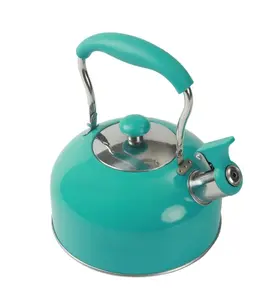 Compatible Stovetop Kettle, Stainless Steel Turquoise, 8.30 x 7.20 x 8.70 inches