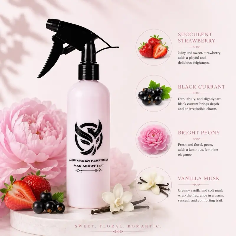 Mad about you Air freshener (fruity scent) from Alshaheen Perfumes 300ML