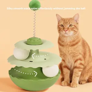Cat Ball Toy, 2-Layer Roll Tower Puzzle, Interactive Fun, Durable Safe Design, Ideal for Living Room, Bedroom, Kitchen, Porch, Apartment Corner