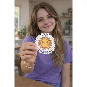 Smile | I Am Enough Sticker