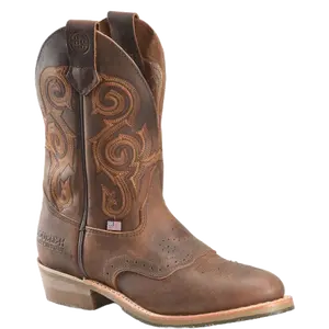 Double H Men's 11" U Toe Roper Dark Brown Work Boot DH4663