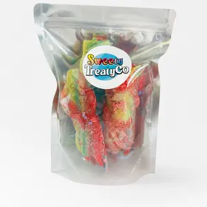 Sweety TreatyCo Cotton Candy Coated and Filled Fruit 2 Rollups Pack Sweet Snack Treats