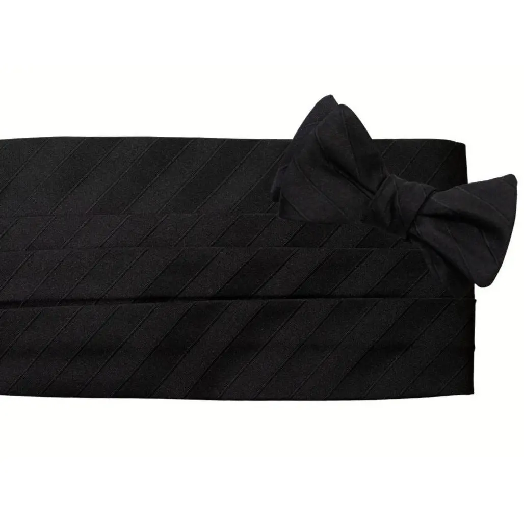 Gatsby Black Stripe Cummerbund Set