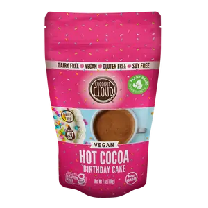 COCONUT CLOUD: Birthday Cake Hot Cocoa - Instant Plant-Based Hot Chocolate, 100% DAIRY-FREE, Vegan, Gluten-Free, Soy-Free, Non-GMO - Beverage