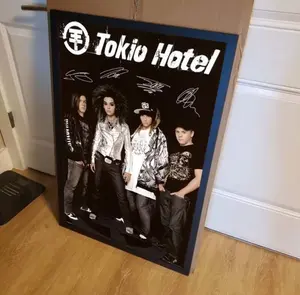 Tokio Hotel Poster, Signed Tokio Hotel Art Print, Tokio Hotel Fan Gift, 2023 Music Poster, Rock Music Band Poster, Rock Music Lovers Gift