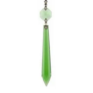 Green Icicle Glass Crystals