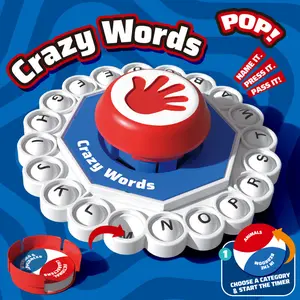 Crazy Letter Word Press Board Game Fast-Paced Family Party Game Toy
