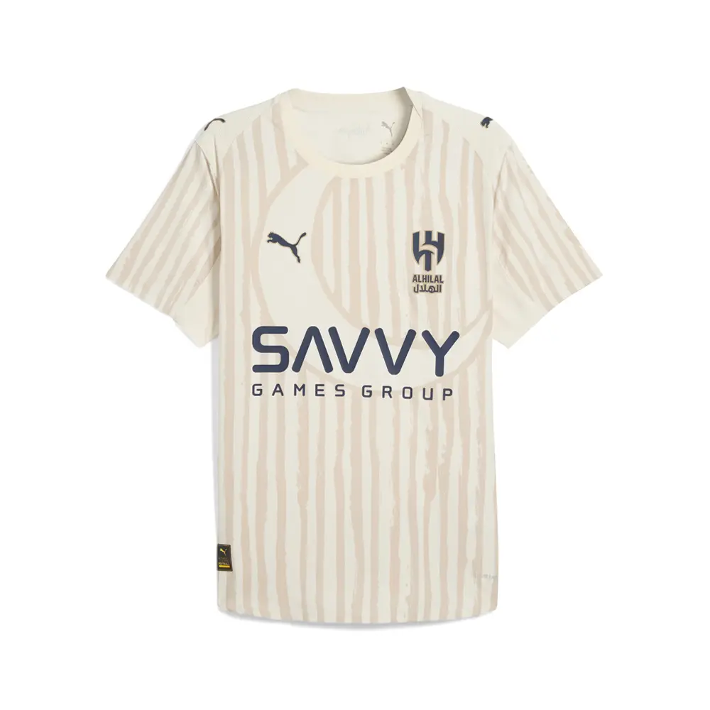 PUMA Mens X Kidsuper Al Hilal Saudi Fc Authentic Crew Neck Short Sleeve Replica Jersey Casual - White