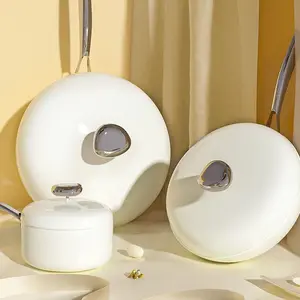 1 Set 12 Inch Non-Stick Ceramic Cookware Pot with Lid, Large Capacity 6 Quart, Oven Safe & Compatible with All Stoves, Ideal Kitchen Essential