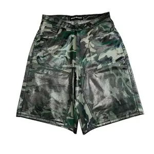 GV Gallery Raspberry Hills Barrack Camo Leather Shorts
