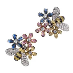 Teton Wildflower Honey Bee Earrings