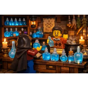 Minifigure-Scale Potion Pack – Alchemy Set