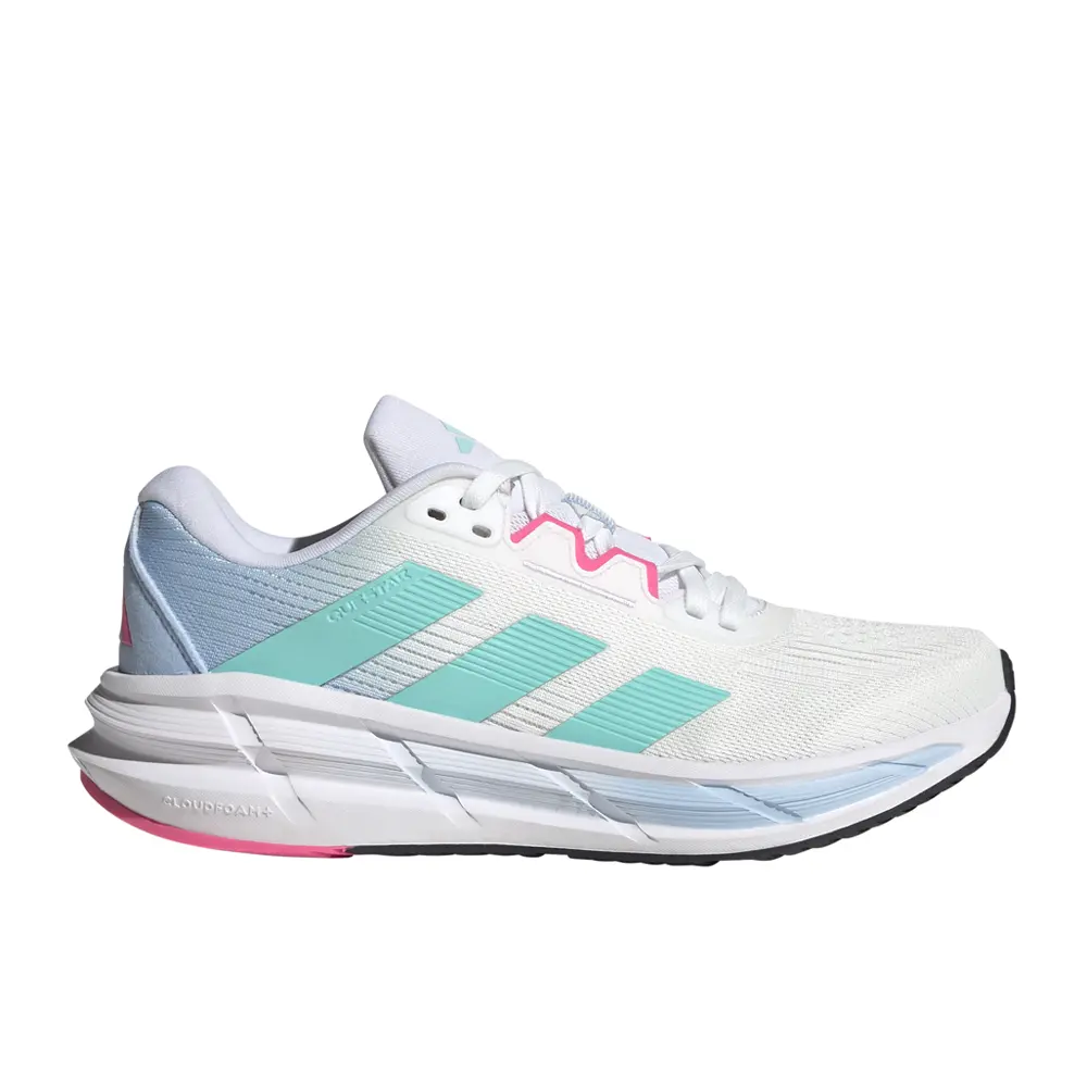 adidas Womens Questar 3 Running Sneakers Shoes - Green, White