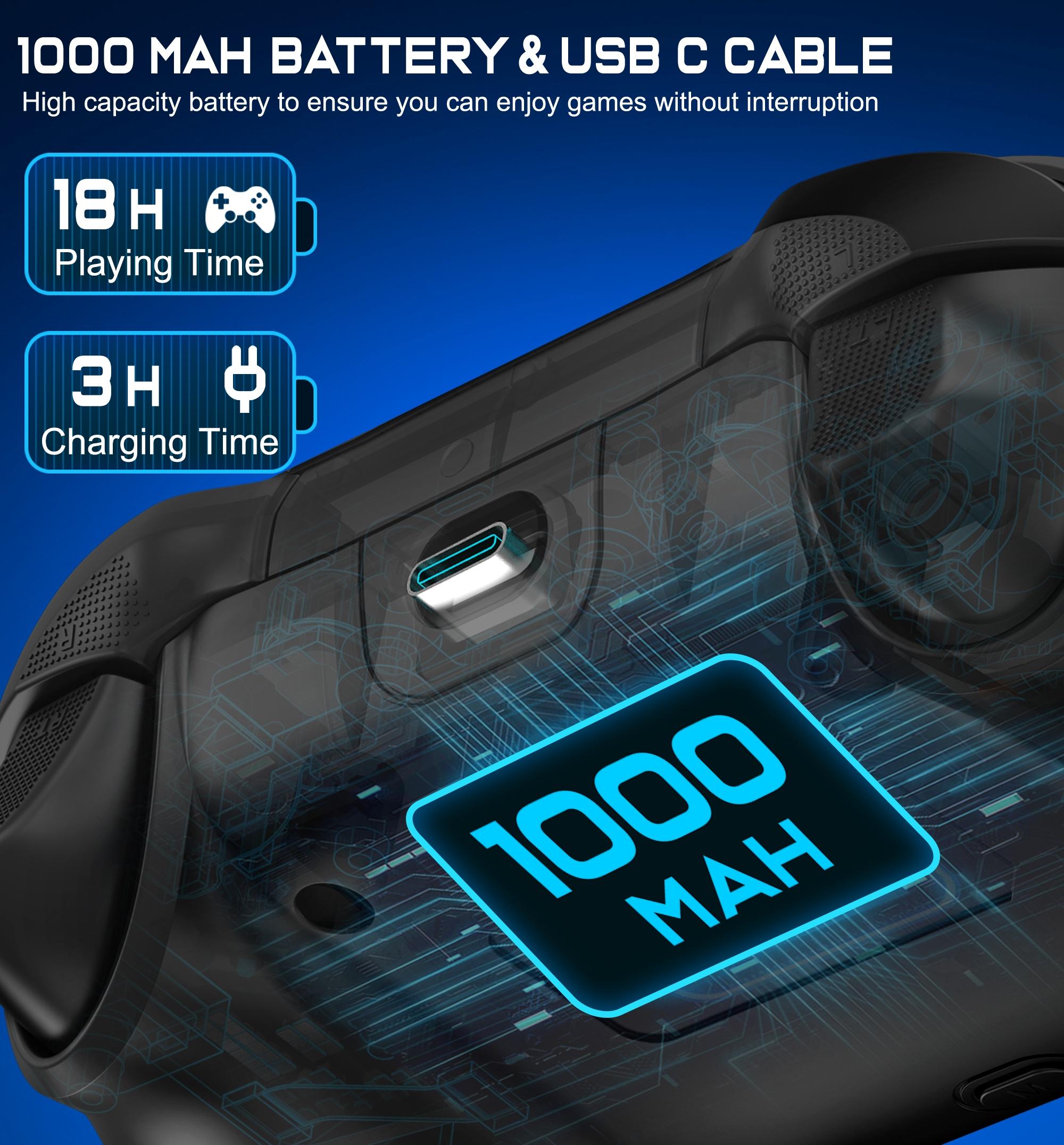 Switch Controller Wired PC Game, Wireless Connection for iOS/Android Remote with Light/Programmable for Switch Accessories, NOT for Xbox, PS5 Console