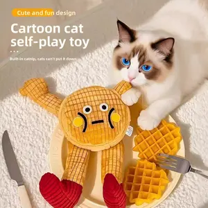 Funny Squeaky Dog & Cat Plush Toy for Aggressive Chewers Soft Corduroy Pet Chew Toy with Crinkle Sound, Bite Resistant Interactive Puppy Toy for Tugging, Tossing & Cuddling, Cute Durable Teeth Cleaning Toy for Small Medium Dogs & Indoor Cats
