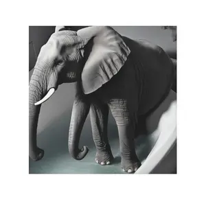 Elephant Face Towel Bathroom, Washcloth, College Dorm, Novelty, Kids Bathroom, Man Cave Exclusive Co. Design