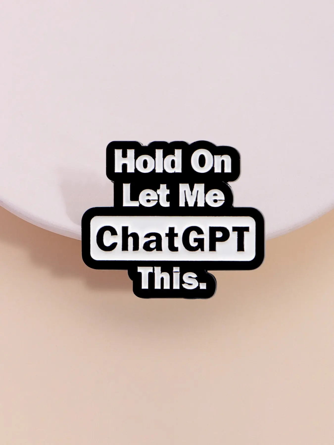 Chatgpt Enamel Pin Emblem Logo Badge Brooch, Alloy Brooch Pin, Humorous Digital Age Design, Trendy Social Media Accessory, Ideal for Students & Tech Lovers, Enamel Lapel Pins