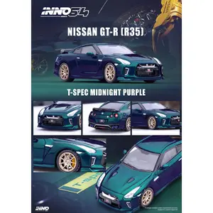 Inno64 1:64 Nissan GT-R R35 Special Edition T-Spec - Midnight Purple