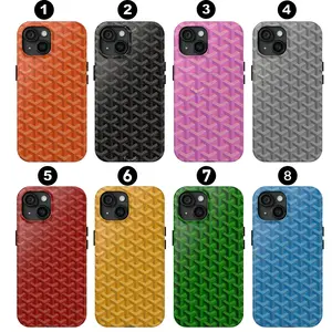 L.u.x.u.r.y Parisian Dogtooth Print TPU Cover For iPhone Accessories Durable Protect iPhone 17 to 11