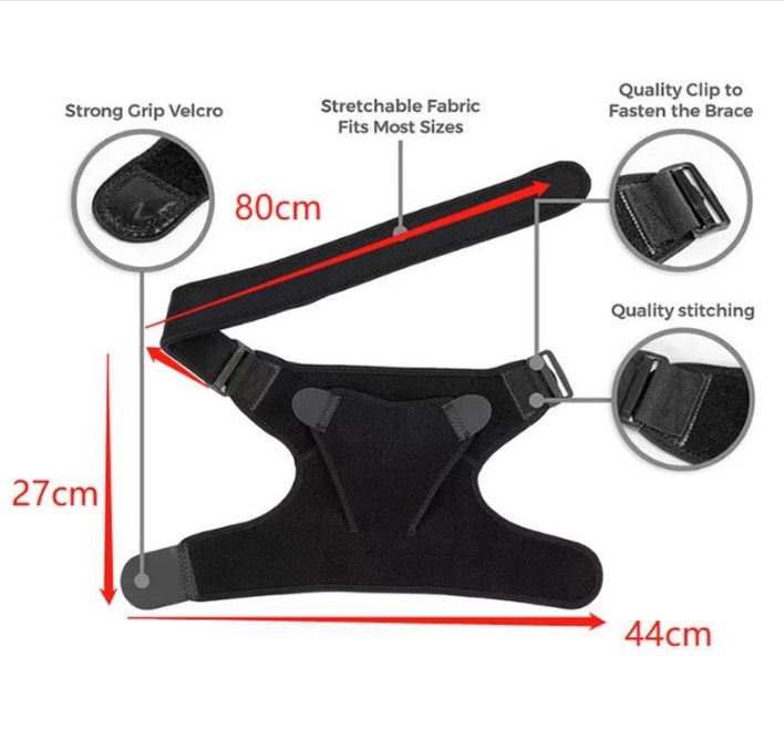 Unisex Shoulder Support Brace Compressive Sleeve Support  Adjustable Shoulder Stabilizer Universal for Left or Right Shoulder