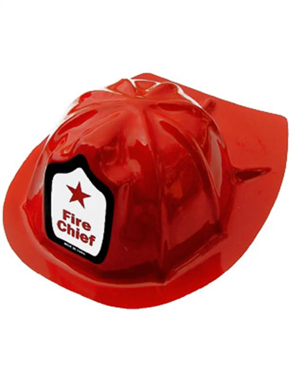 Adult's Plastic Fireman Fire Chief Party Hat