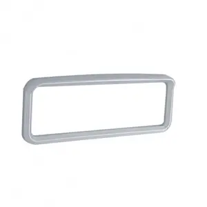 United Pacific Chrome VIN Plaque Bezel with Visor for Peterbilt 2006+ - Triple Chrome Plated Injection-molded Plastic Dashboard Upgrade