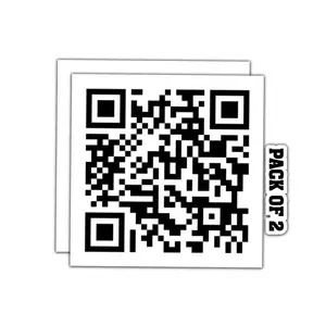 | Never Gonna Give You Up Rick Roll Qr Code Sticker Funny Car Truck Van Suv Window Wall Cup Laptop Tumbler 2 Pack 4x4 Inches -imp 027