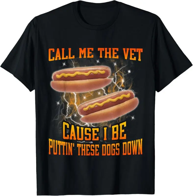 Call Me The Vet Cause I Be Funny Hard Hot Dog Meme Bootleg T-Shirt Unisex Classic,Casual,shop