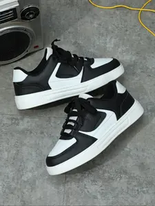 Men's Fashionable Lace Up Low Top Sneakers, Casual Comfortable Breathable Sports Shoes, Male All-match Round Toe Shoes for Daily Wear