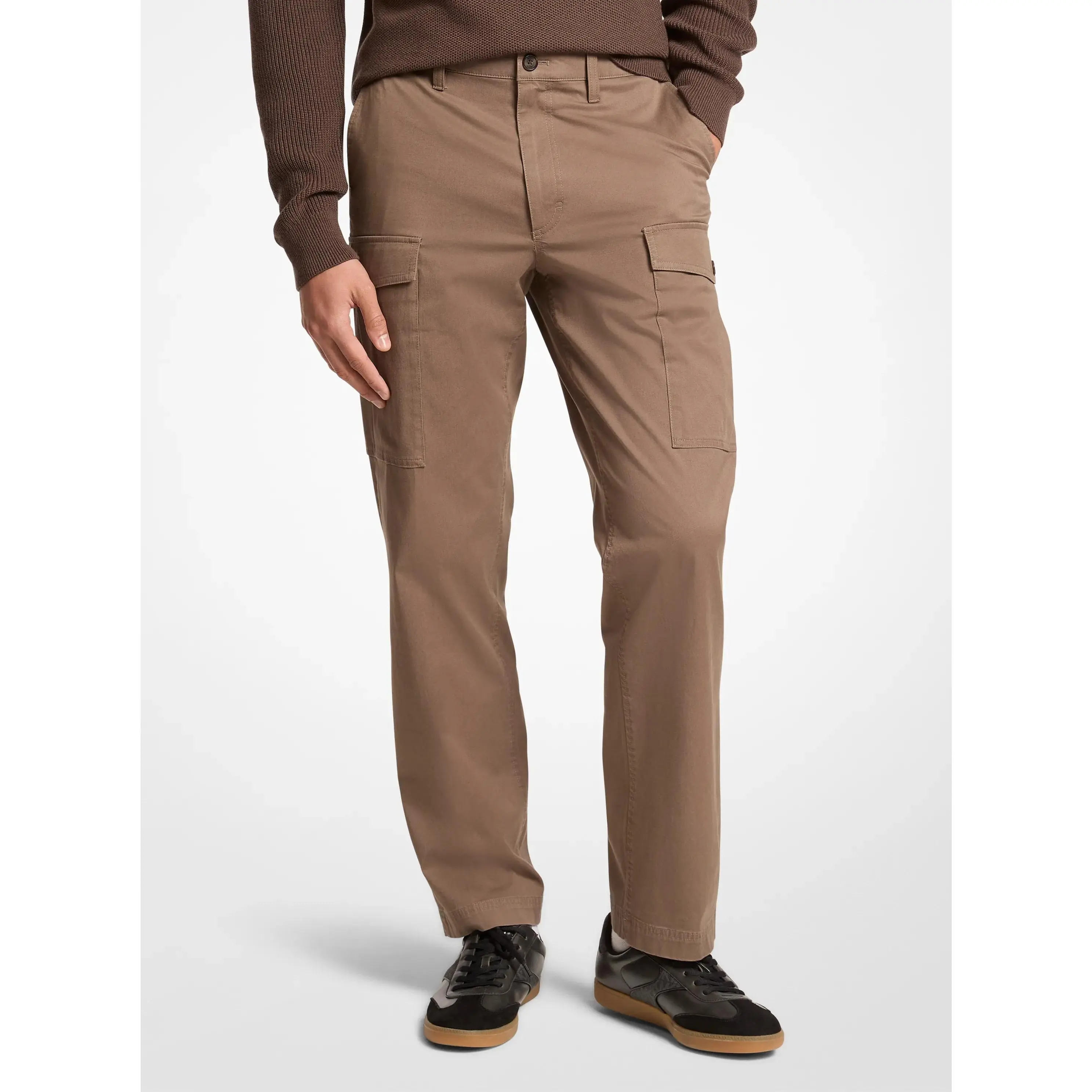 Stretch Cotton Twill Cargo Pants