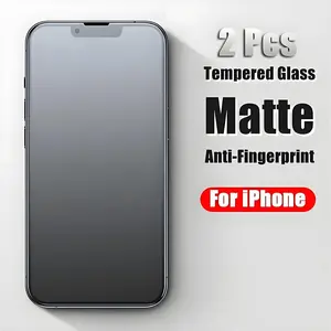 2-Pack Matte Tempered Glass Screen Protectors for iPhone Series - Anti-Fingerprint, Maximum Clarity & Protection