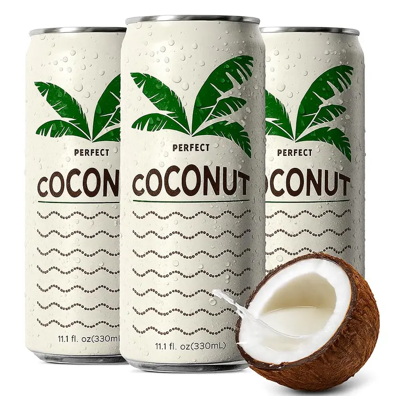 Case of 12 Cans Perfect Coconut Water Beverage