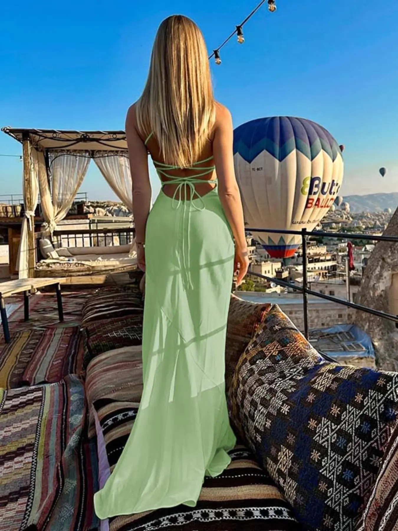 Backless Tie-Back Straps Dress for Women, Elegant Sleeveless Formal Party Wear, Perfect for Summer Events and Night Out, Womenswear - TikTok Shop Backless Tie-Back Straps Dress for Women, Elegant Sleeveless Formal Party Wear, Perfect for Summer Events and Night Out, Womenswear - TikTok Shop