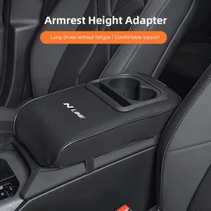 Car Center Console Armrest Pad, Car Armrest Box Mat, Car Armrest Box Cup Holder For Hyundai HB20 KONA i20 i10 IONIQ Elantra Palisade Sonata Grandeur SantaFe Tucson Inster Bayon NEXO i30 Creta iMax Casper Veloster Accent Venue Aslan i40 ix20 Equus Avante