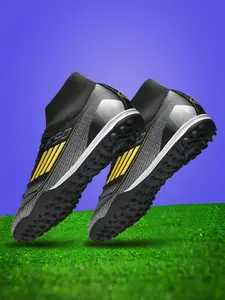Women's Soccer Shoes TF Nails Outdoor Sports Sneakers, Durable Anti-Slip Rubber Sole, Strong Grip, Ankle Protection, All-Season Use, Soccer Cleats