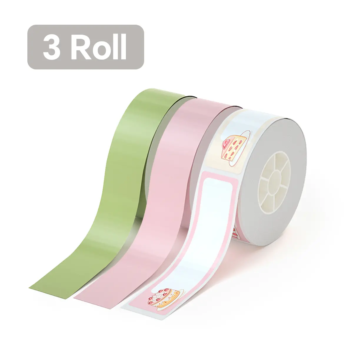 Pink+Green+Pink White -3 Roll