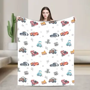 DISNEY CLASSIC Soft Funny Cars Throw Blanket Route 66 Cars Blanket, Home Bedroom Decor DISNEY CLASSIC Soft Funny Cars Throw Blanket Route 66 Cars Blanket, Home Bedroom Decor