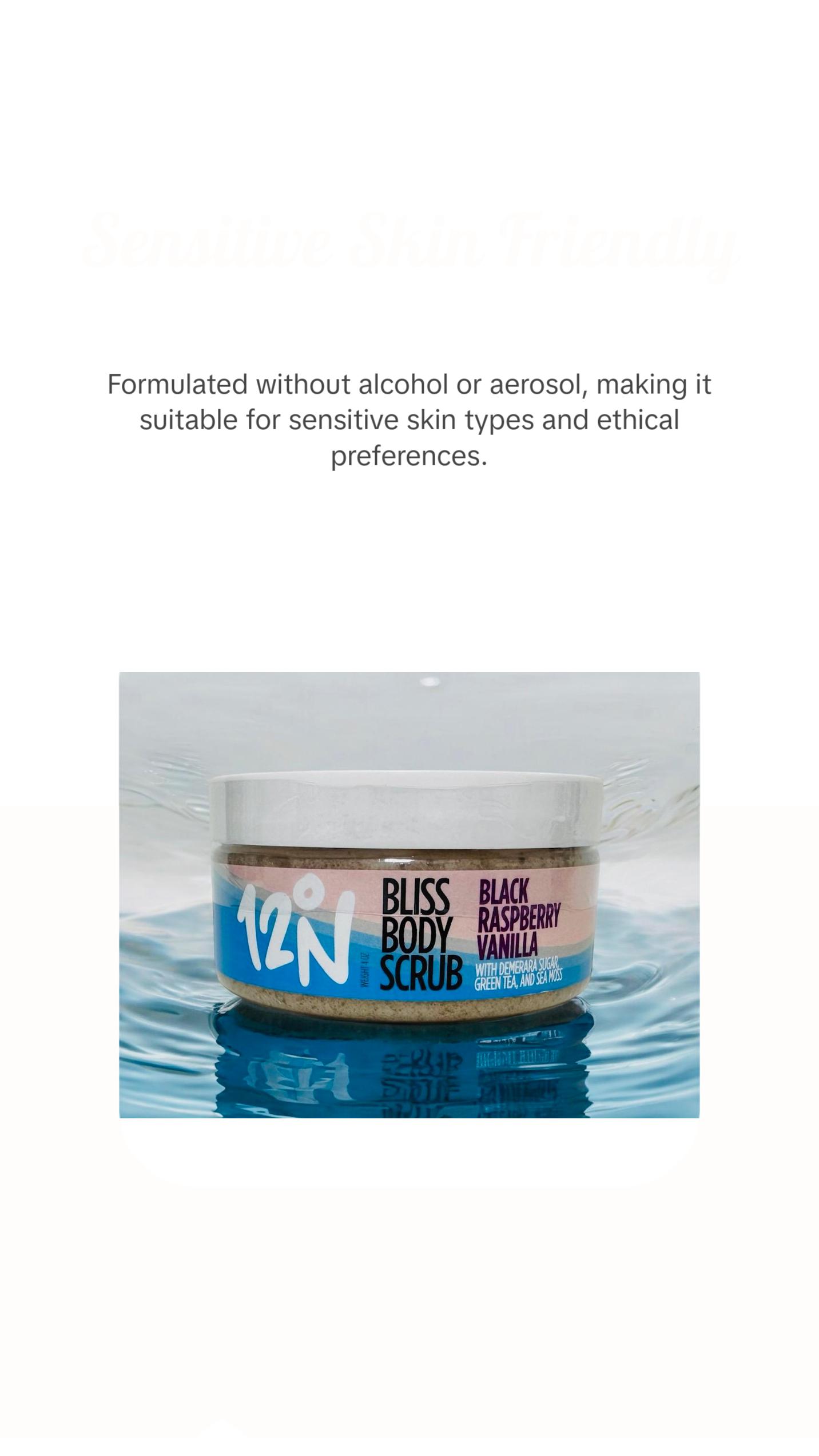 Bliss Body Scrub with Demerara Sugar, Green Tea, & Sea Moss Body Care Exfoliate