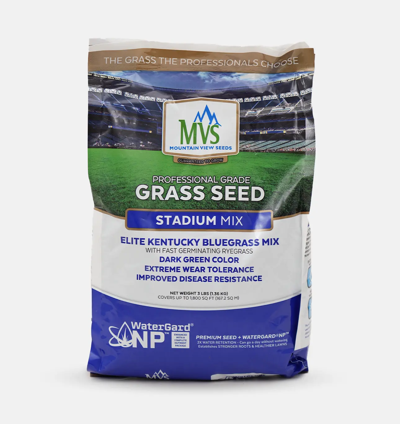 The Andersons Stadium Mix Elite Kentucky Bluegrass Grass Seed with Fast-Germinating Ryegrass