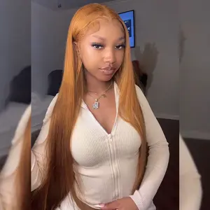 [Live Only]Tuneful Ginger Colored 13x6 Lace Front Wig 180% Dnesity HD Transparent Lace Wigs For Women Natural  Hairline with Babyhair