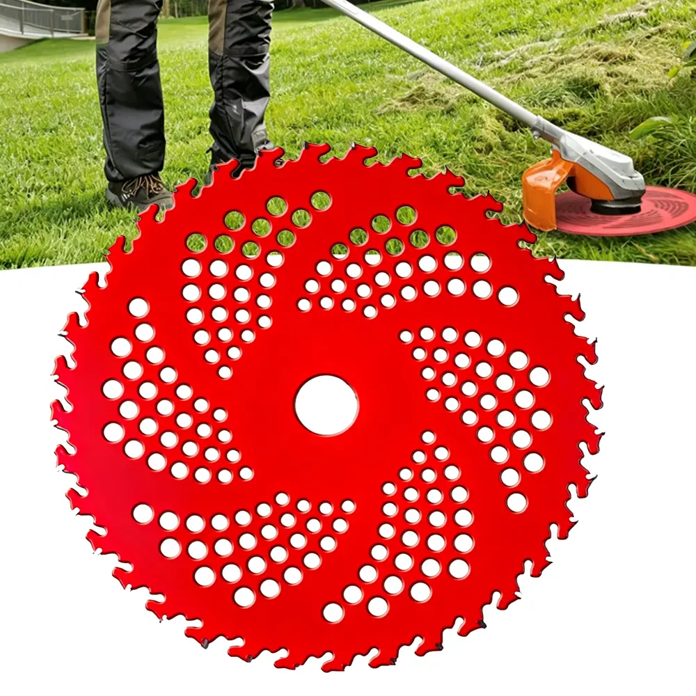 9 Inch 36T Tungsten Carbide Brush Cutter Blade, Alloy Steel Weeding Saw Disc, Universal Replacement Parts for Lawn Mower & Garden Trimmer