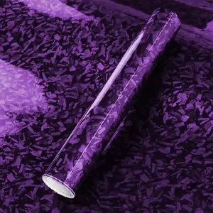 60x12 inch Car DIY Body Sticker Self Adhesive - Gloss Forged Carbon Fibre, 5x1 FT Universal Vehicle Interior and External Decal Vinyl Wraps Stripe Sticker Accessories Decoration Roll Waterproof, Covering Scratches with Air Release