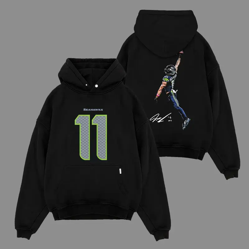 JSN - Jaxon Smith-Njigba 'POSTERIZED' For The 12s Cotton Hoodie Sweatshirt T-Shirt (Made In US), JSN Nation Outfit, Seahawks Game Day Outfits, Gift For Football Fans, Football Graphic Hoodie