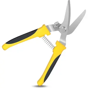 Tin Snips for  Metal Sheet, Upgrade Heavy Duty Aviation Tin Snips with  Stainless Steel , Professional 8IN Straight Cut Metal Snips for Sheet Metal, Aluminum, Cardboard,