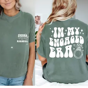 In My Engaged Era Shirt, Engaged Shirt, Trendy Comfort Colors Shirt, Engagement Gift, Custom Future Mrs. T-Shirt, Fiancee Shirt Sweatshirt