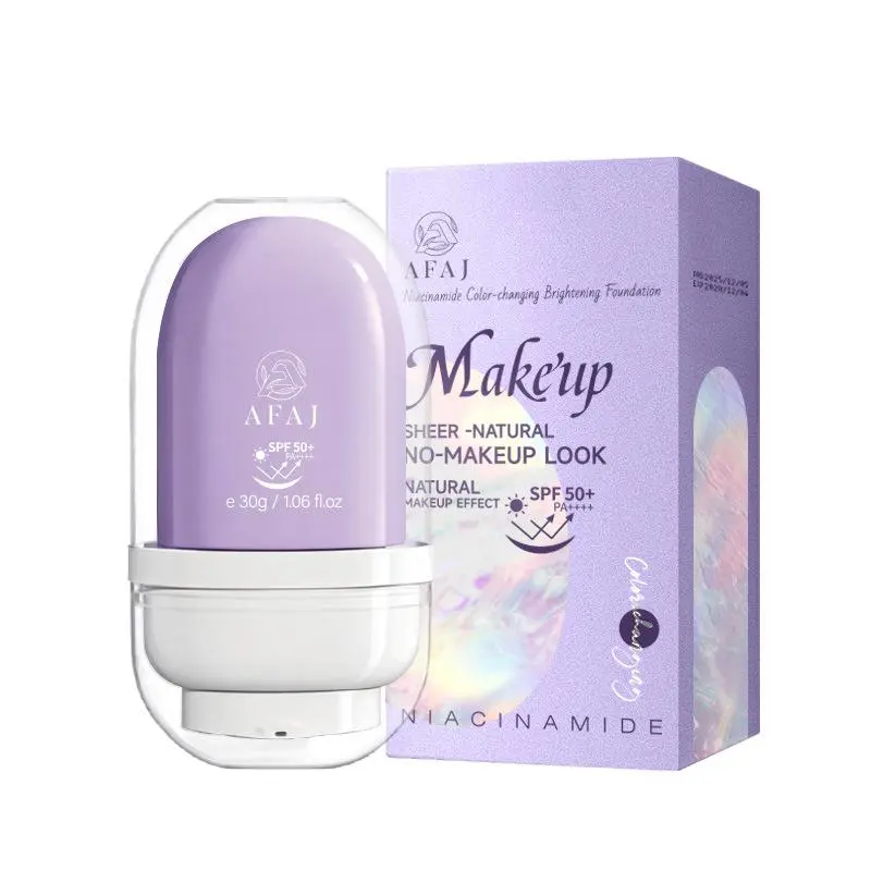 Luxury Color-Adapting Foundation-Concealer Cosmetic - SPF 50+ Sun Protection, 30g, Lightweight, Moisturizing, Buildable Flawless Natural Look, Youth Radiance, Targets Uneven Skin Tone, All Skin Types, Long Lasting, Dewy Clean Girl Makeup