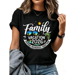 Family Vacation 2026 Making Memories Together Women Men T-Shirt Cotton Clothing