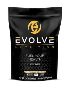 Vanilla Bean Whey Protein Blend Powder Supplement for Fitness Enthusiasts and Health-Conscious Adults