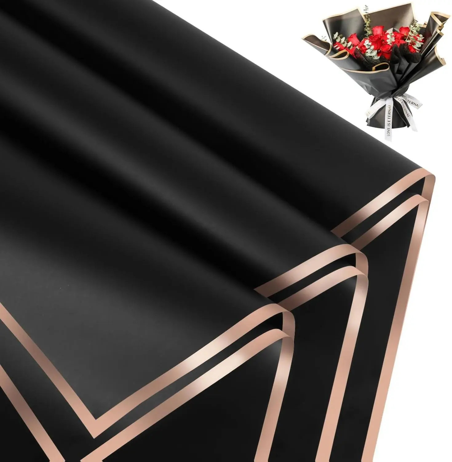 20 Sheets Flower Wrapping Paper - Waterproof Floral Bouquet Packaging Paper for DIY Crafts，Florist Supplies Packaging Paper for Wedding Birthday Gift